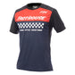 Fasthouse Alloy Mesa Short Sleeve Jersey - L - Heather Red - Navy