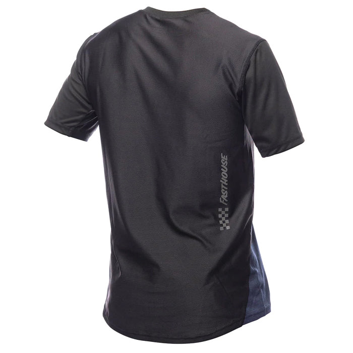 Fasthouse Alloy Mesa Short Sleeve Jersey - M - Heather Red - Navy