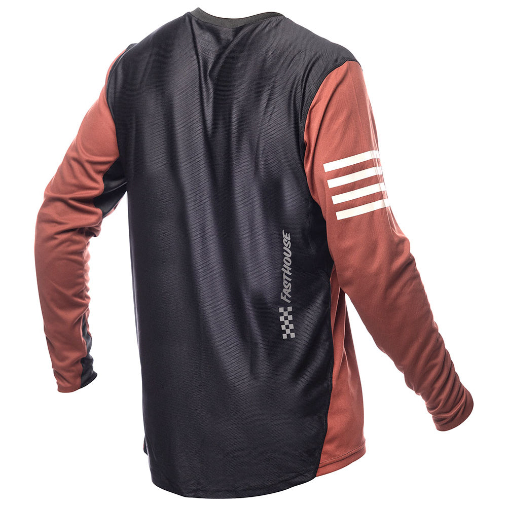 Fasthouse Alloy Rally Long Sleeve Jersey - 2XL - Clay - Black