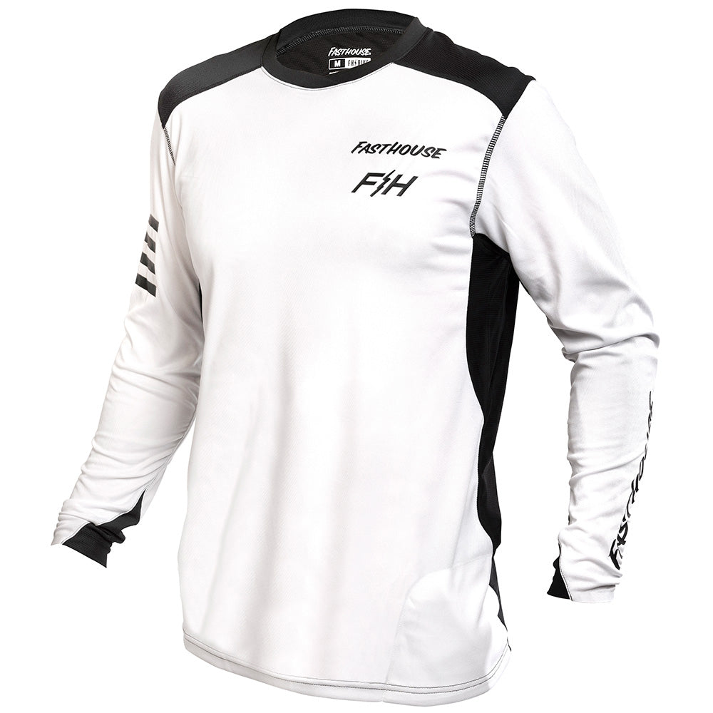 Fasthouse Alloy Rally Long Sleeve Jersey - L - White