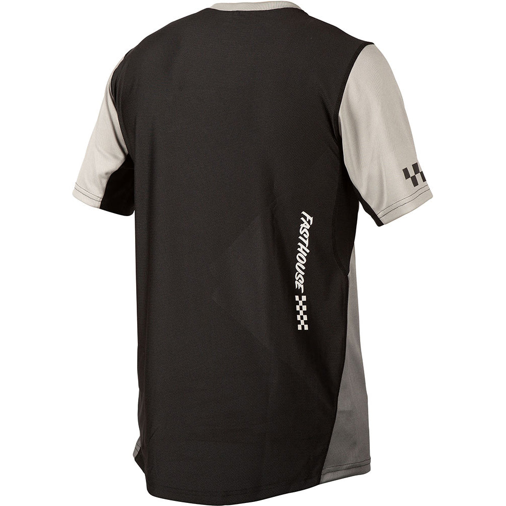 Fasthouse Alloy Slade Youth Short Sleeve Jersey - Youth M - Grey - Black