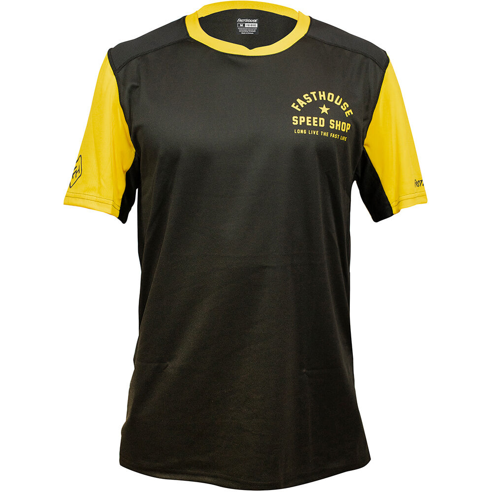 Fasthouse Alloy Star Short Sleeve Jersey - M - Black - Gold