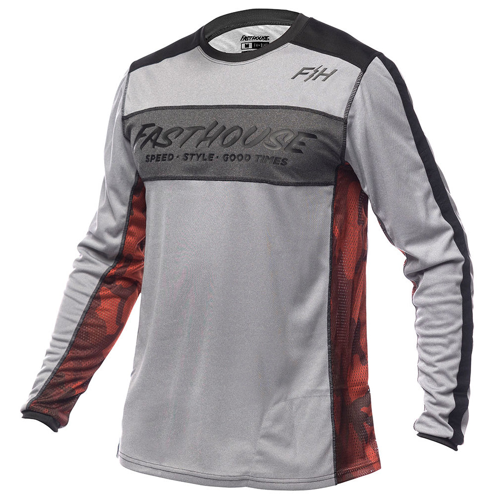 Fasthouse Classic Acadia Long Sleeve Jersey - XL - Heather Grey