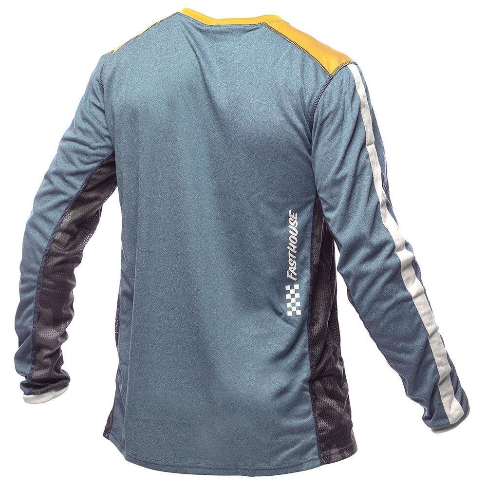 Fasthouse Classic Acadia Long Sleeve Jersey - S - Heather Indigo