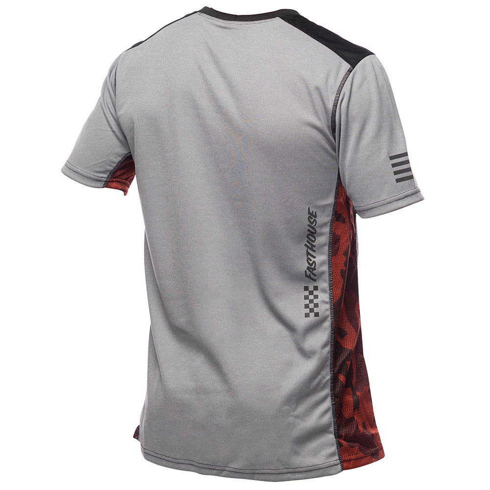 Fasthouse Classic Acadia Short Sleeve Jersey - M - Heather Grey