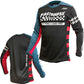 Fasthouse Classic Velocity Long Sleeve Jersey - L - Black - Indigo