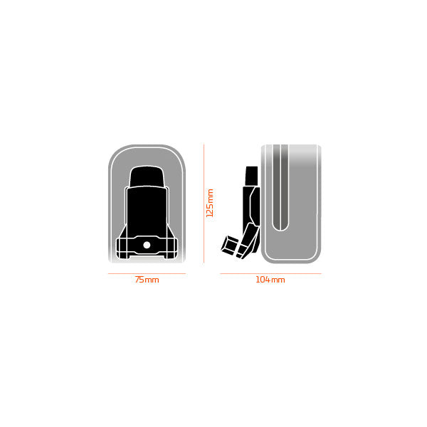 Fidlock Push Saddle Bag - Black - 400