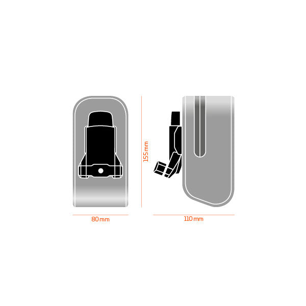 Fidlock Push Saddle Bag - Black - 600