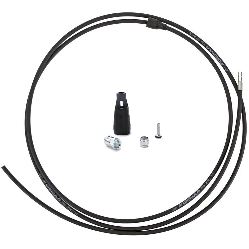 Formula Disc Brake Hose Kit - Matte Black - Cura - 2000mm