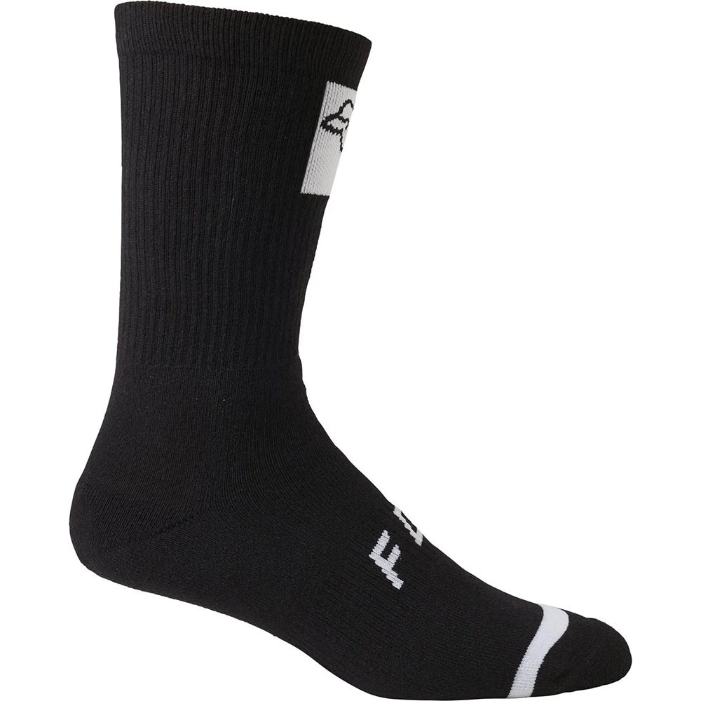 Fox 8" Defend Crew Socks - S/M - Black