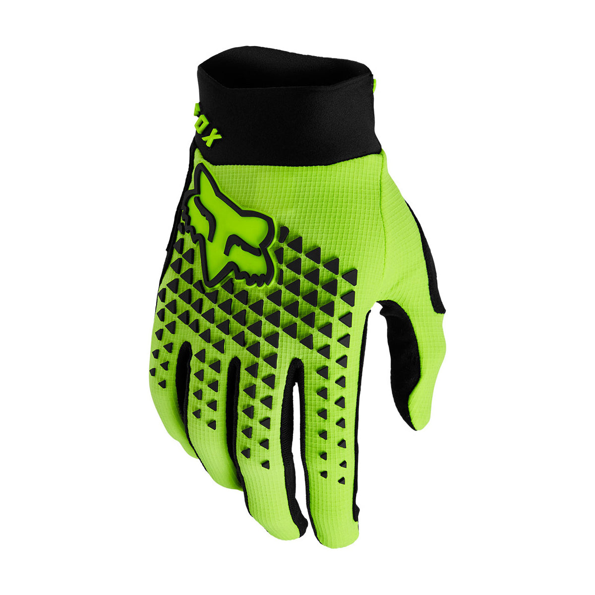 Fox Defend Gloves - L - Fluorescent Yellow