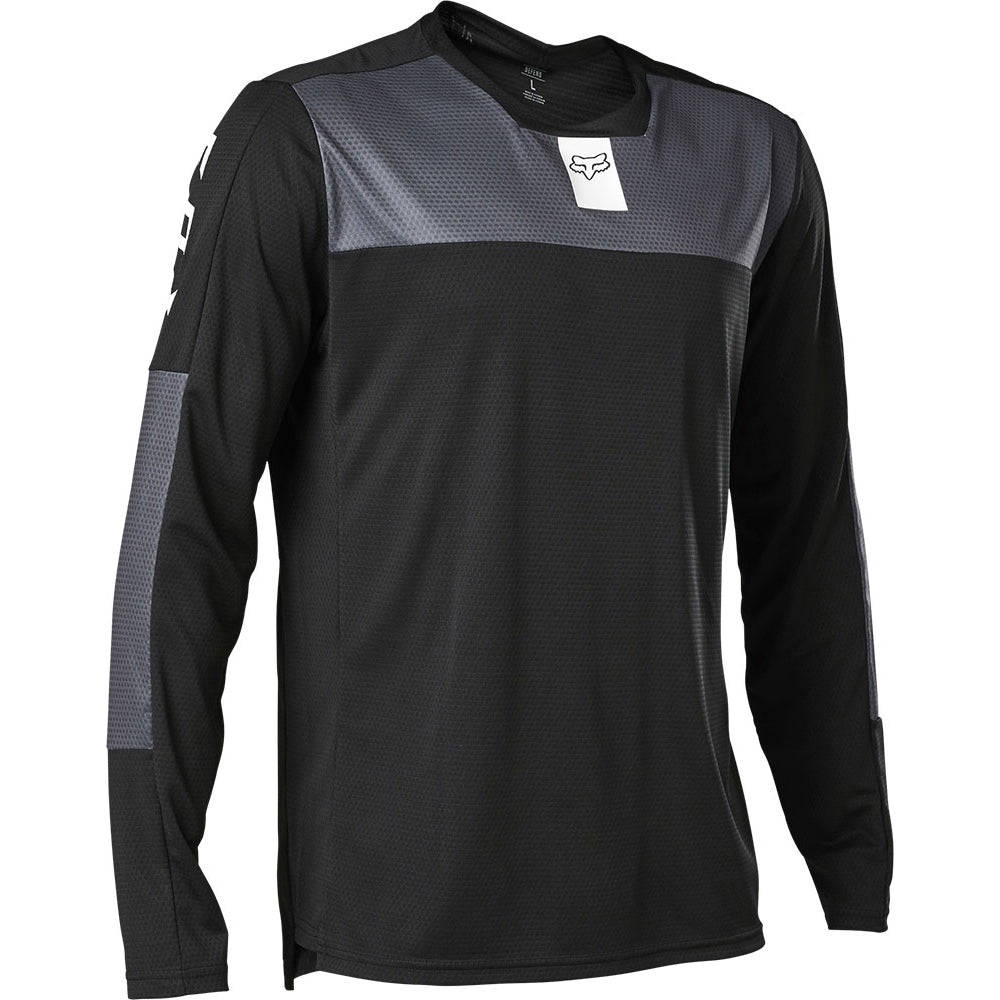 Fox Defend Long Sleeve Jersey - M - Foxhead Black