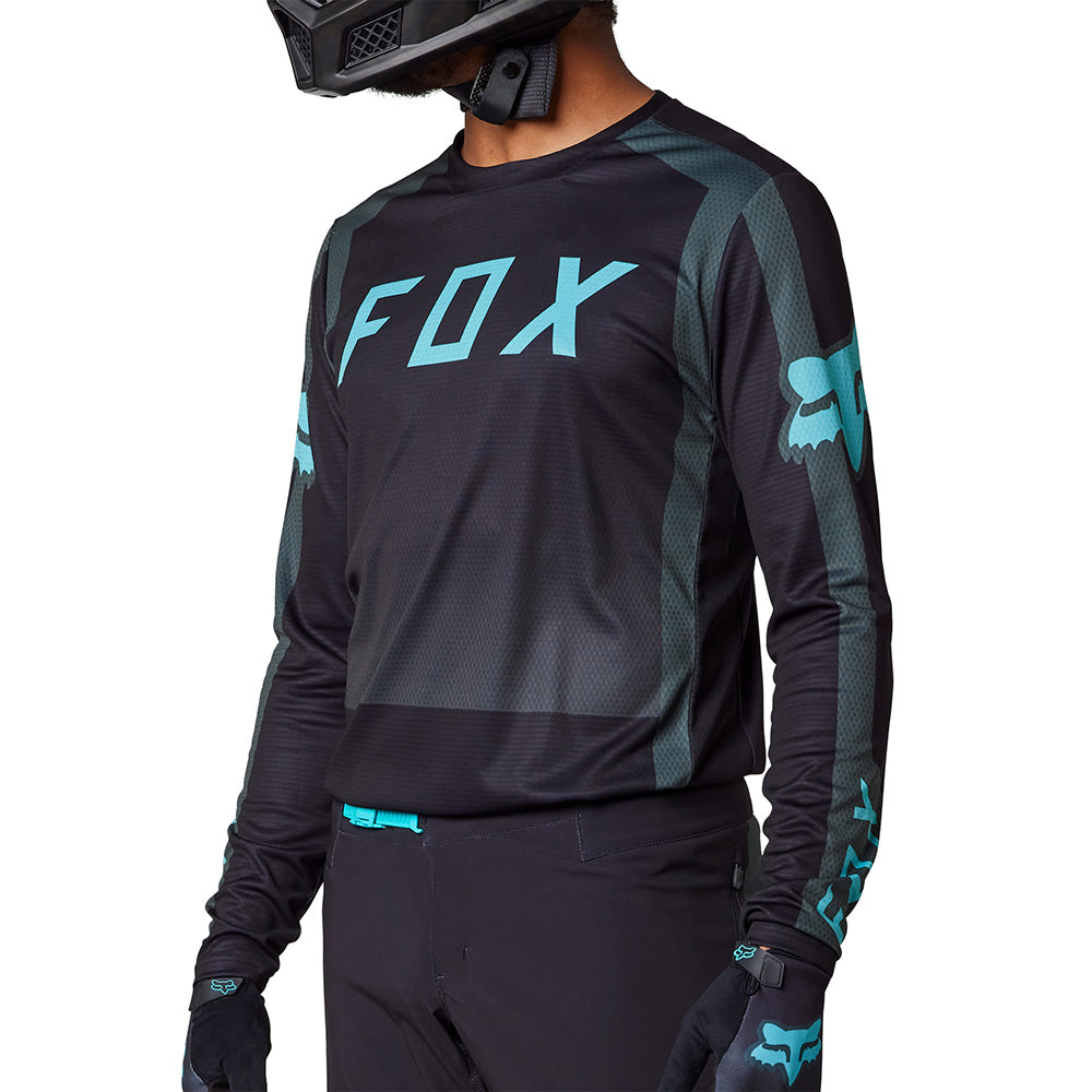 Fox Defend Race Long Sleeve Jersey - 2XL - Emerald