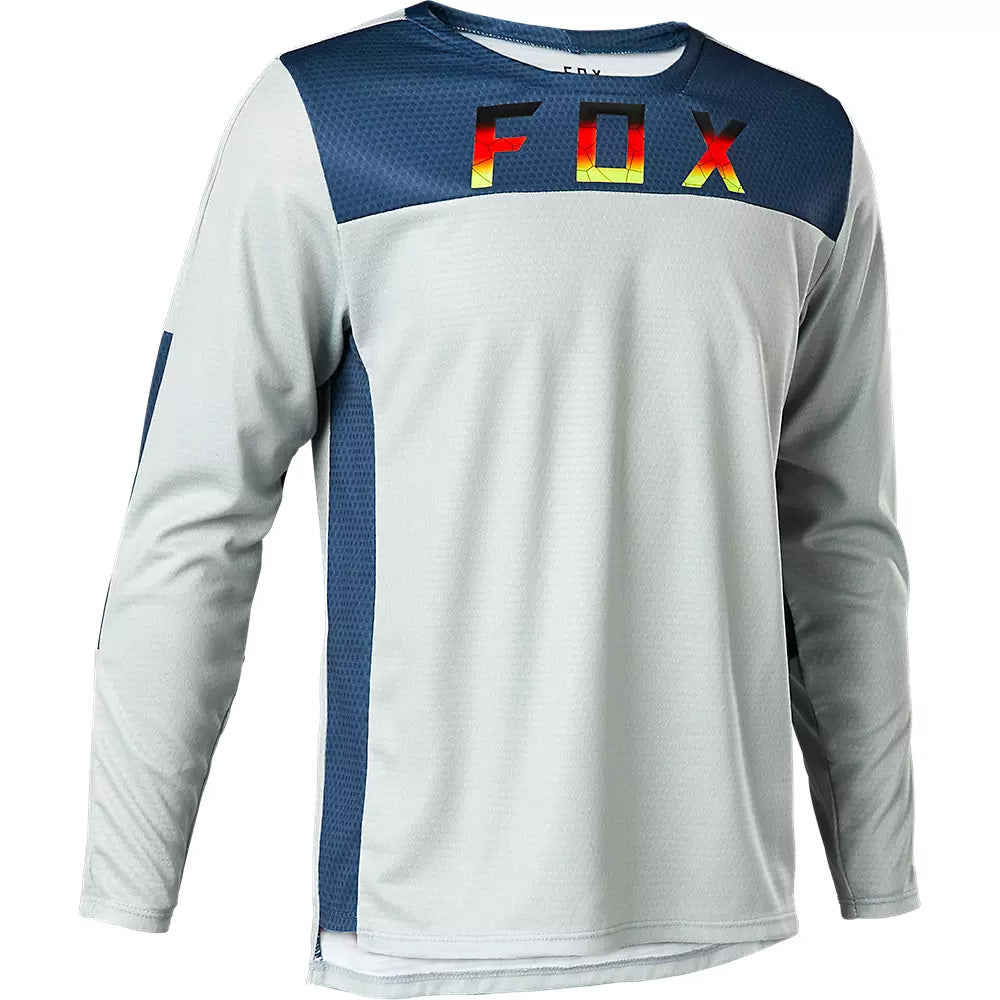 Fox Defend SE Park Youth Long Sleeve Jersey - Youth L - Boulder