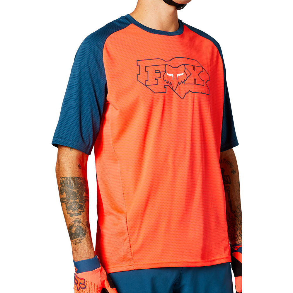 Fox Defend Short Sleeve Jersey - 2XL - Atomic Punch