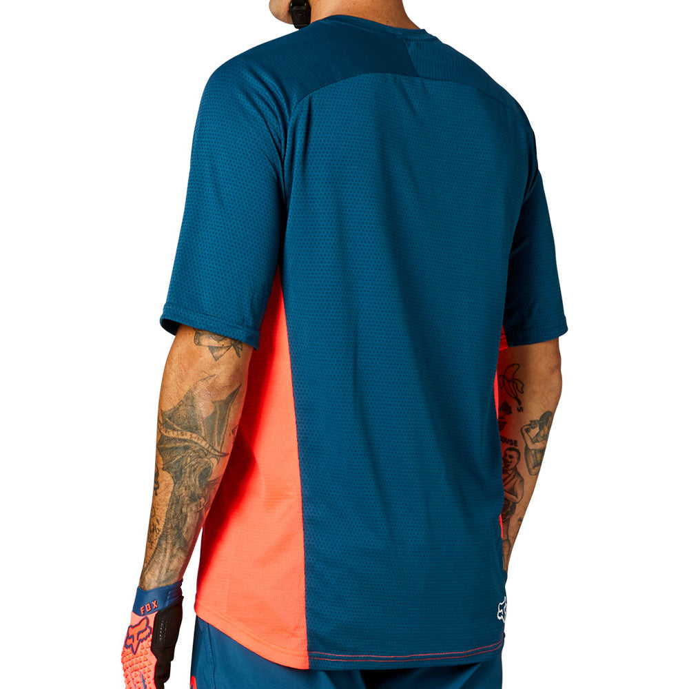 Fox Defend Short Sleeve Jersey - M - Atomic Punch