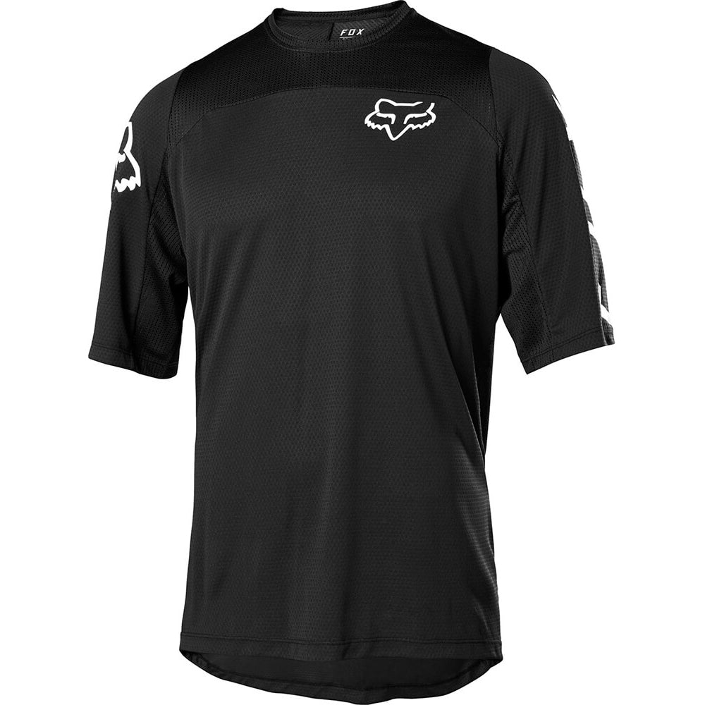 Fox Defend Short Sleeve Jersey - M - Fast Black