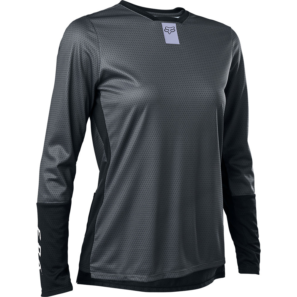 Fox Defend Women's Long Sleeve Jersey - XL - Dark Shadow