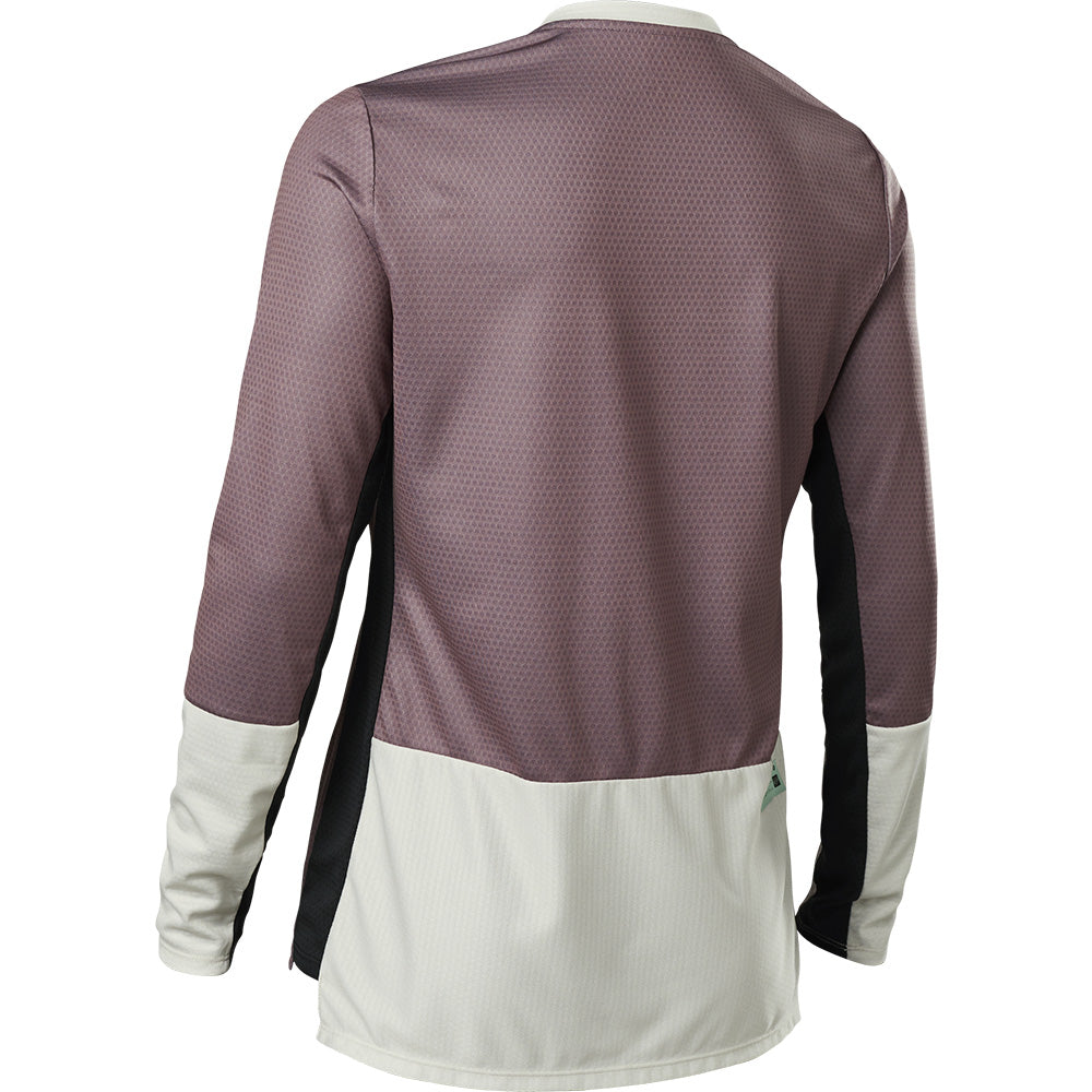 Fox Defend Women's Long Sleeve Jersey - L - Plum Perfect