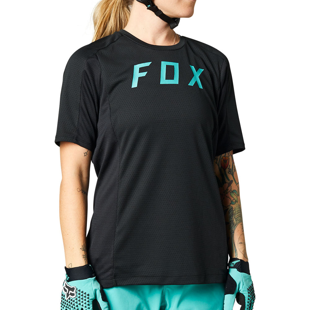 Fox Defend Women's Short Sleeve Jersey - XS - Black