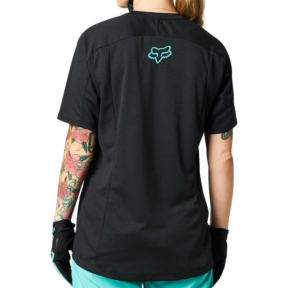 Fox Defend Women's Short Sleeve Jersey - XS - Black