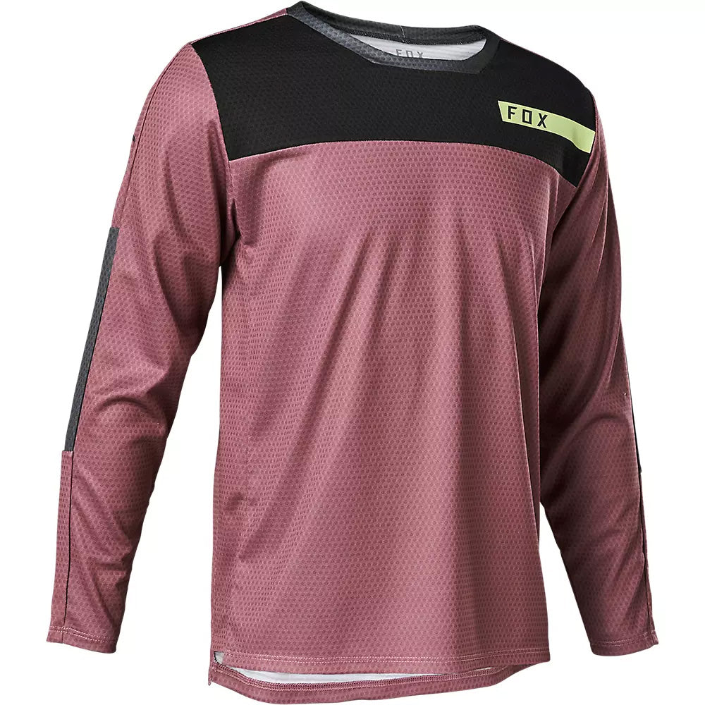 Fox Defend Youth Long Sleeve Jersey - Youth L - Moth Plum Purple