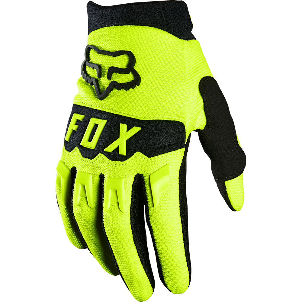 Fox Dirtpaw Youth Gloves - Youth S - Flo Yellow - 2023