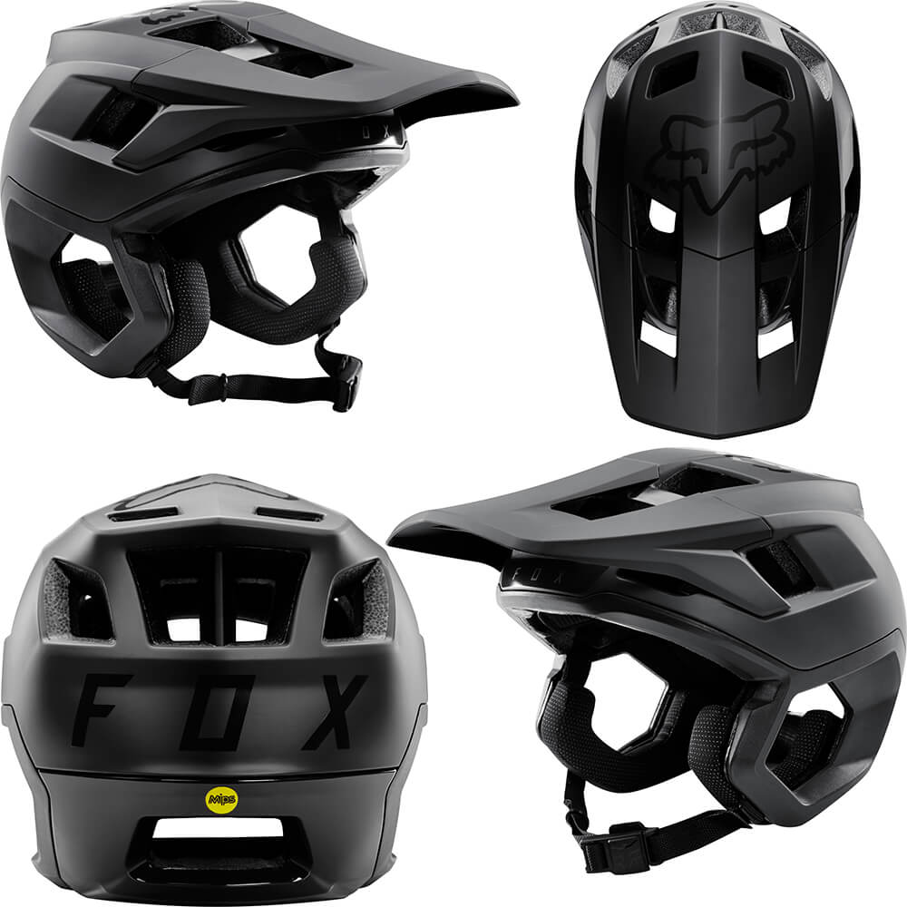 Fox Dropframe Pro MIPS Helmet - L - Black - AS-NZS 2063-2008 Standard