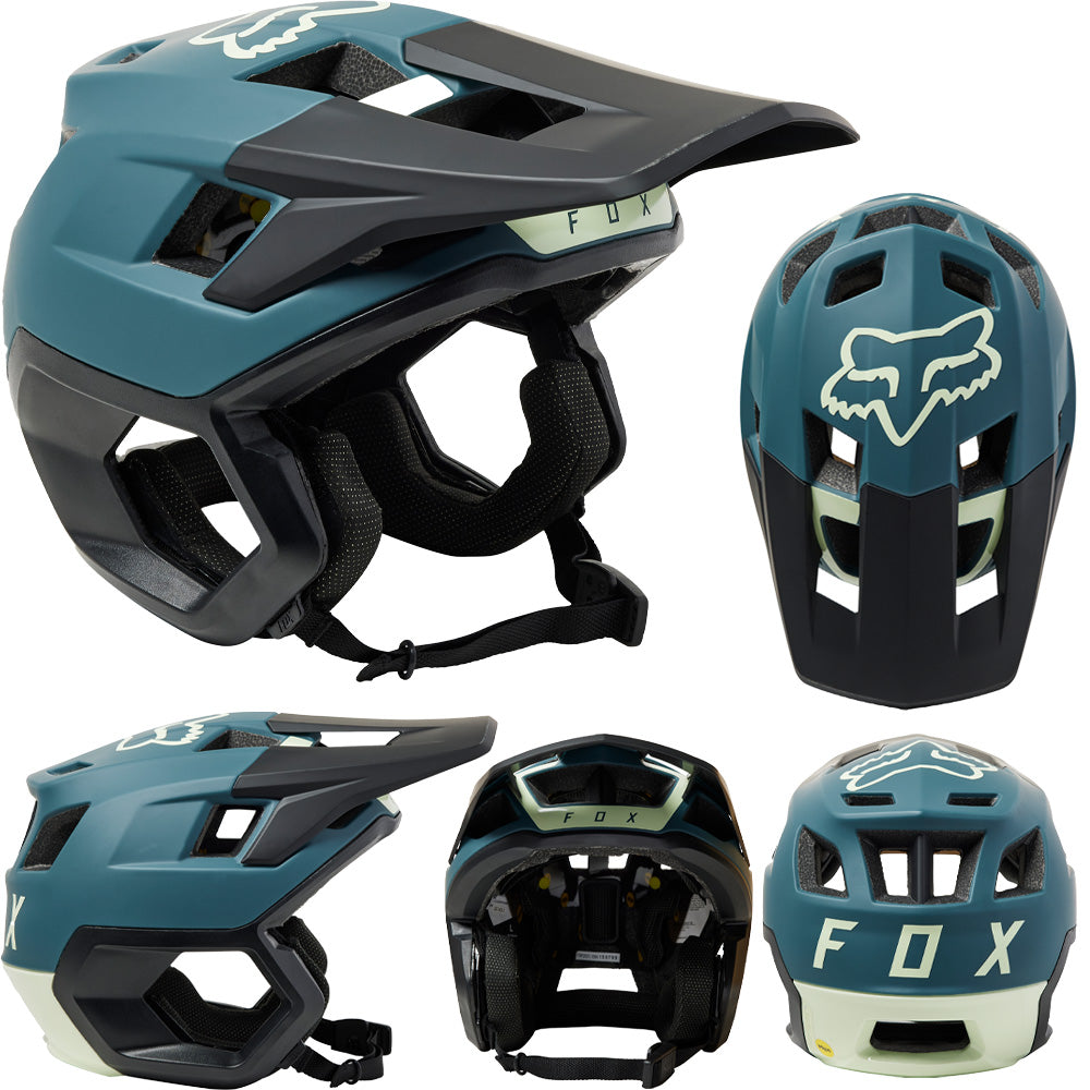 Fox Dropframe Pro MIPS Helmet - XL - Emerald