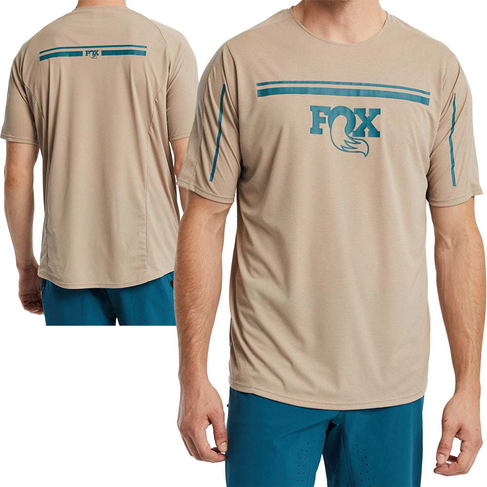 Fox Factory Hightail Short Sleeve Jersey - S - Dune