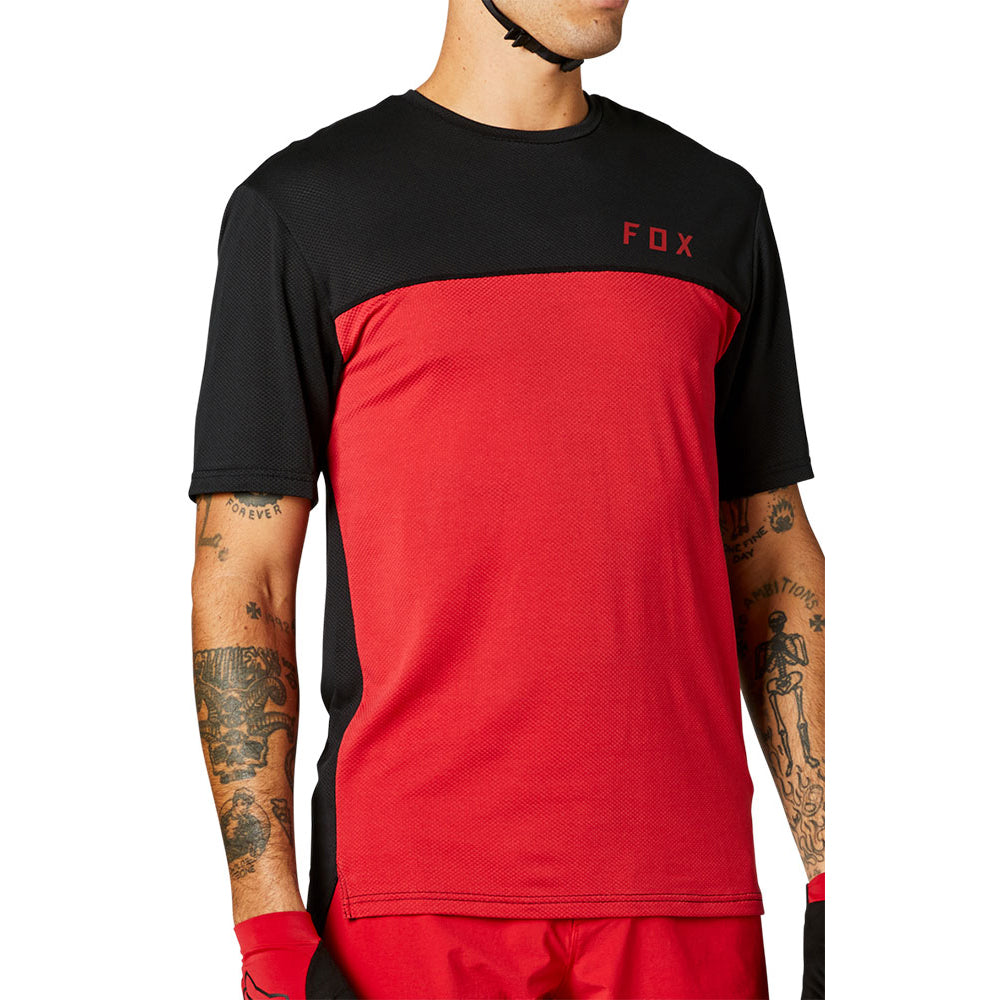 Fox Flexair Delta Short Sleeve Jersey - XL - Chili