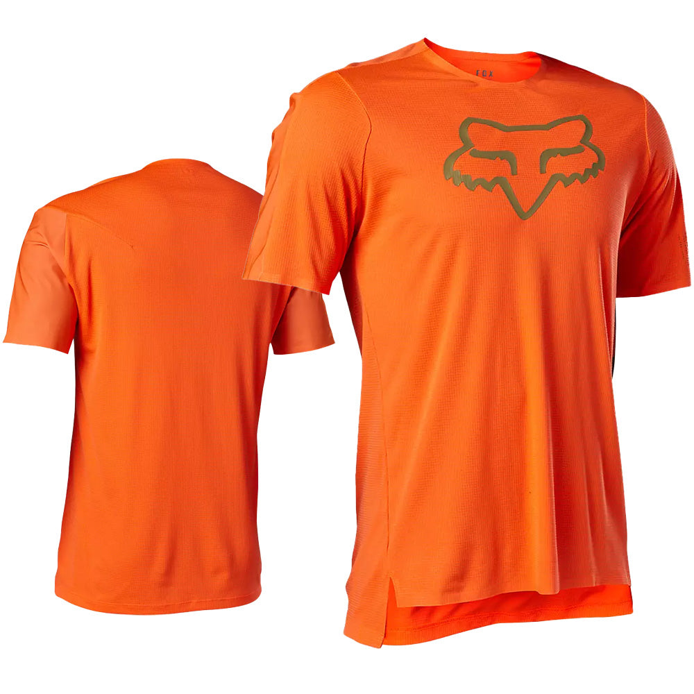 Fox Flexair Delta Short Sleeve Jersey - L - Fluroescent Orange