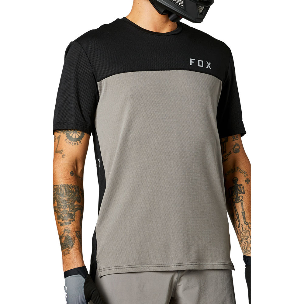 Fox Flexair Delta Short Sleeve Jersey - M - Pewter