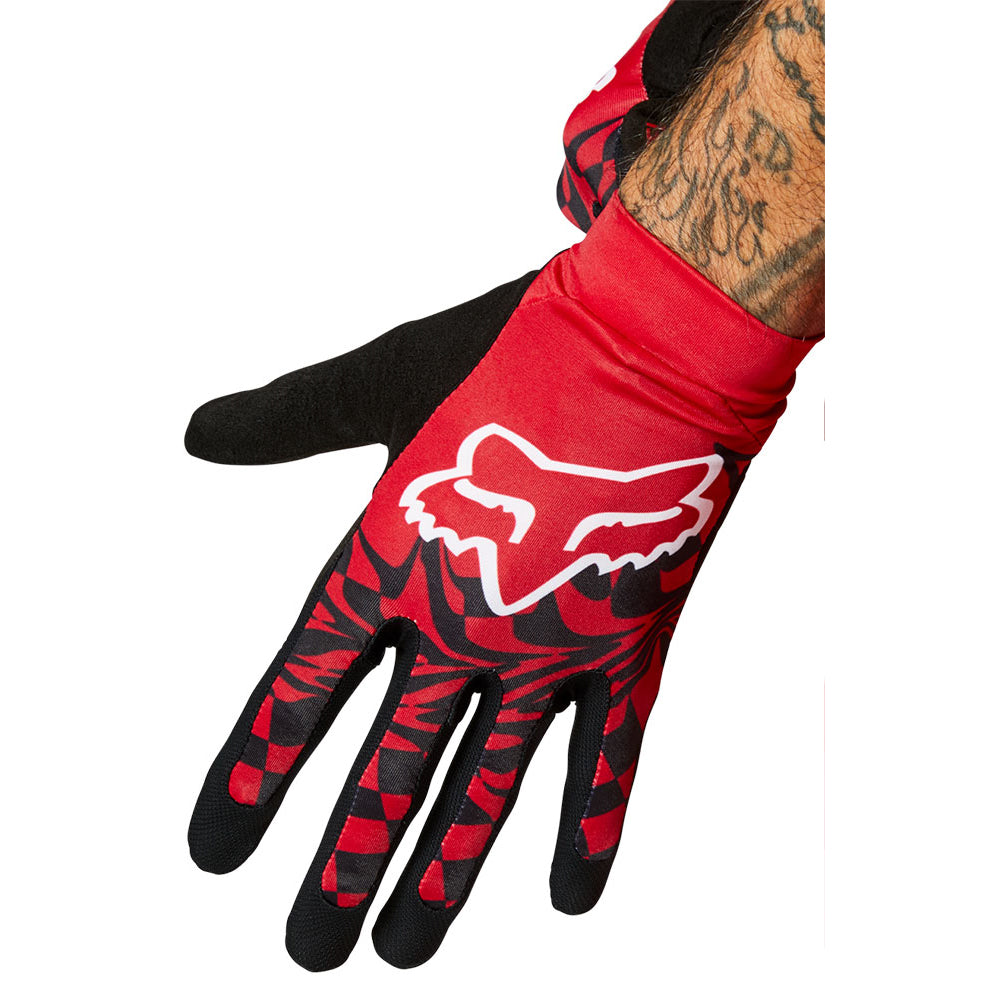 Fox Flexair Gloves - M - Chili Checkers