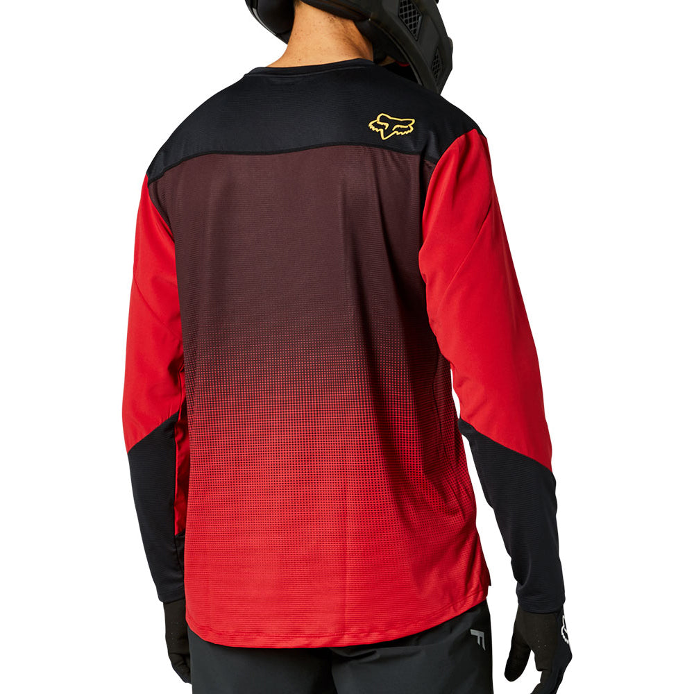 Fox Flexair Long Sleeve Jersey - S - Chili