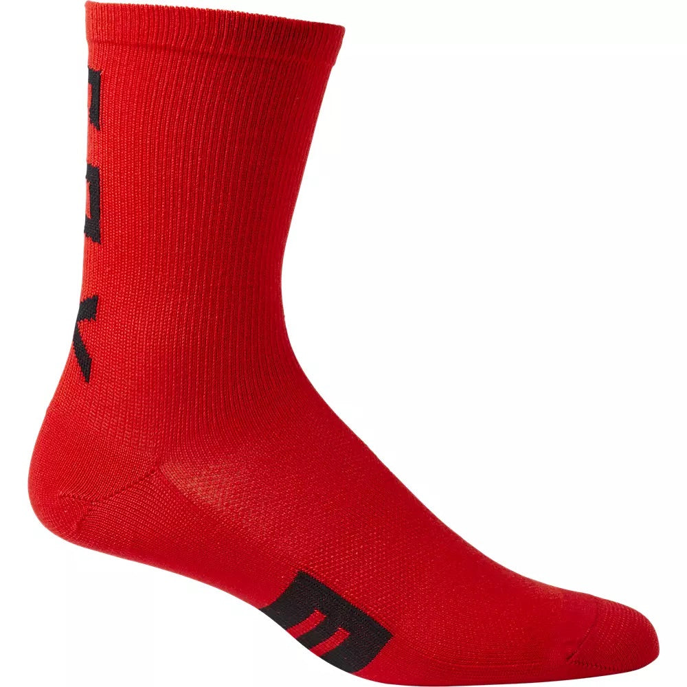 Fox Flexair Merino 6 Inch Socks - L-XL - Fluorescent Red