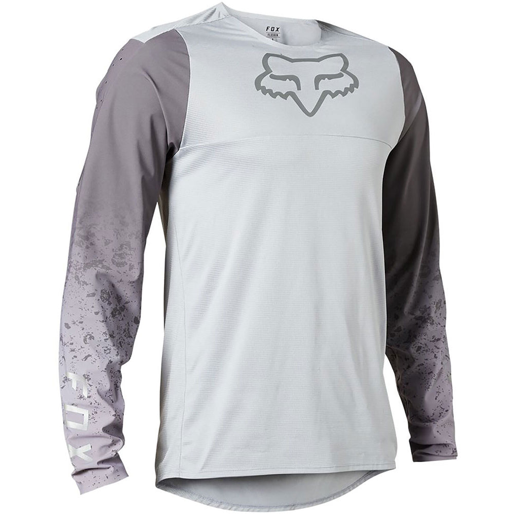 Fox Flexair RS Lunar Long Sleeve Jersey - L - Light Grey
