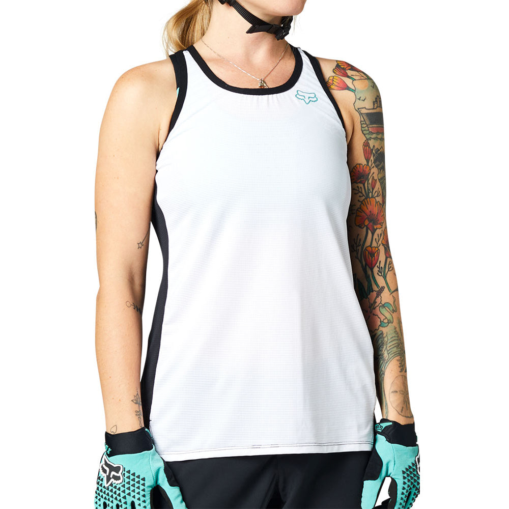 Fox Flexair Women's Tank Jersey - XL - White