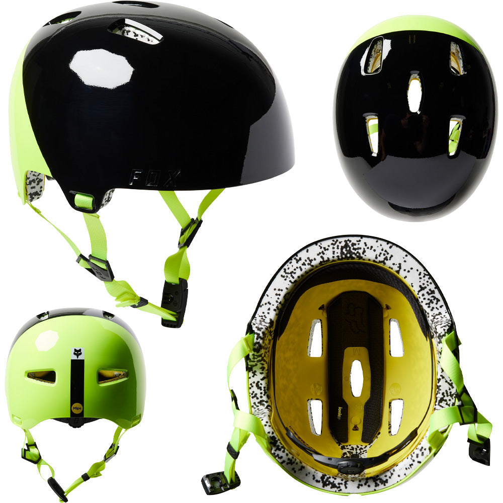 Fox Flight Pro MIPS Helmet - M - Prpus - Black - Yellow