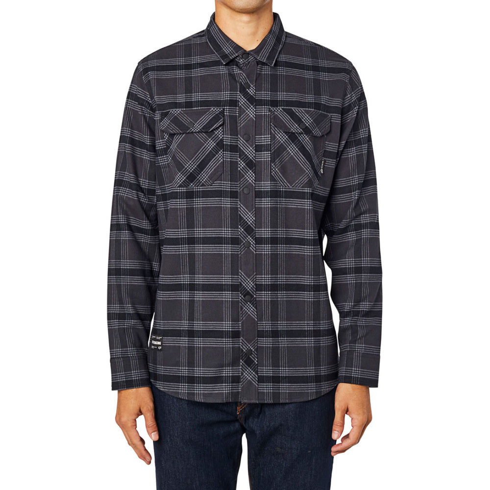 Fox Fusion Long Sleeve Tech Flannel - XL - Black Vintage