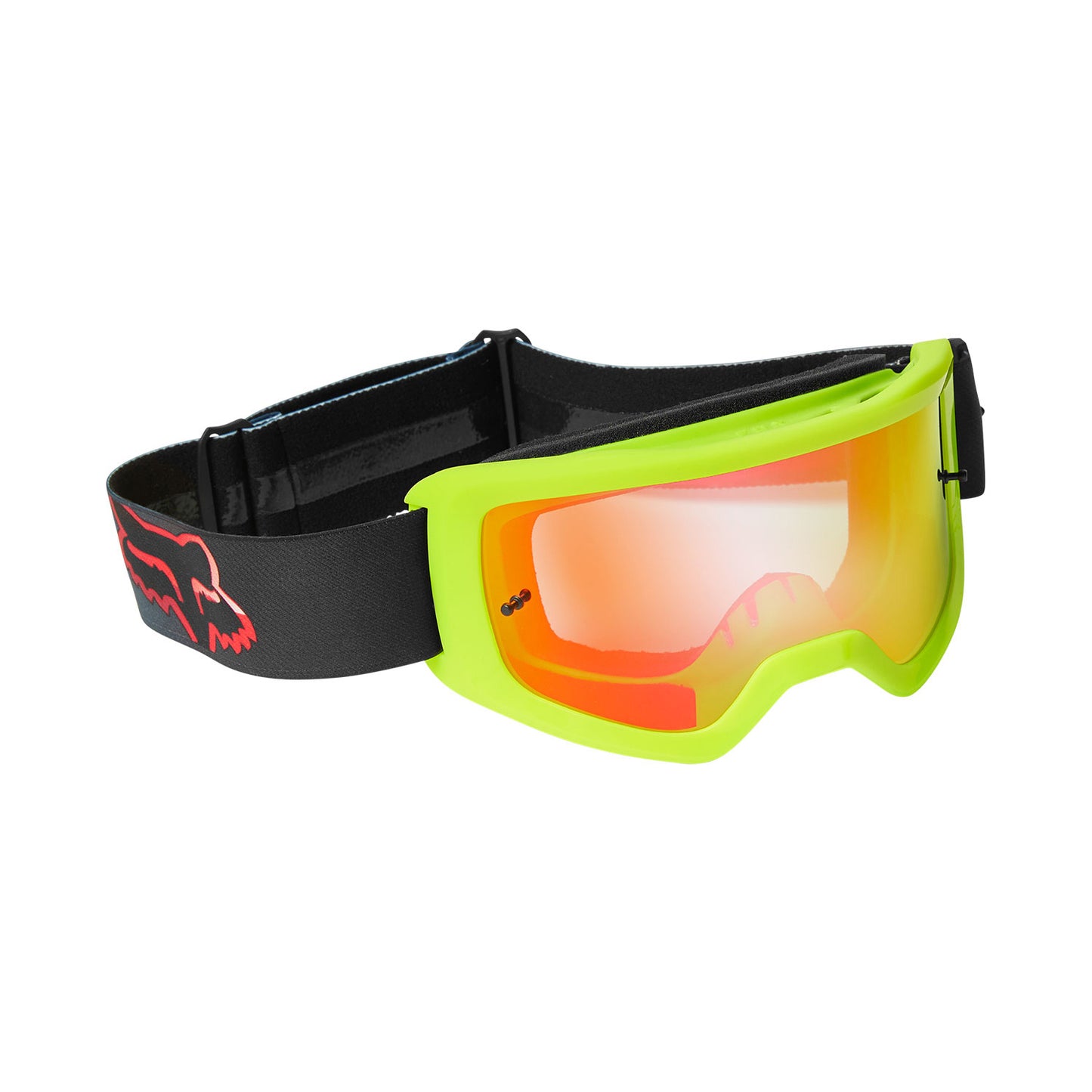 Fox Main Goggles - One Size Fits Most - Venz Fluorescent Red - Spark Red Mirror Lens