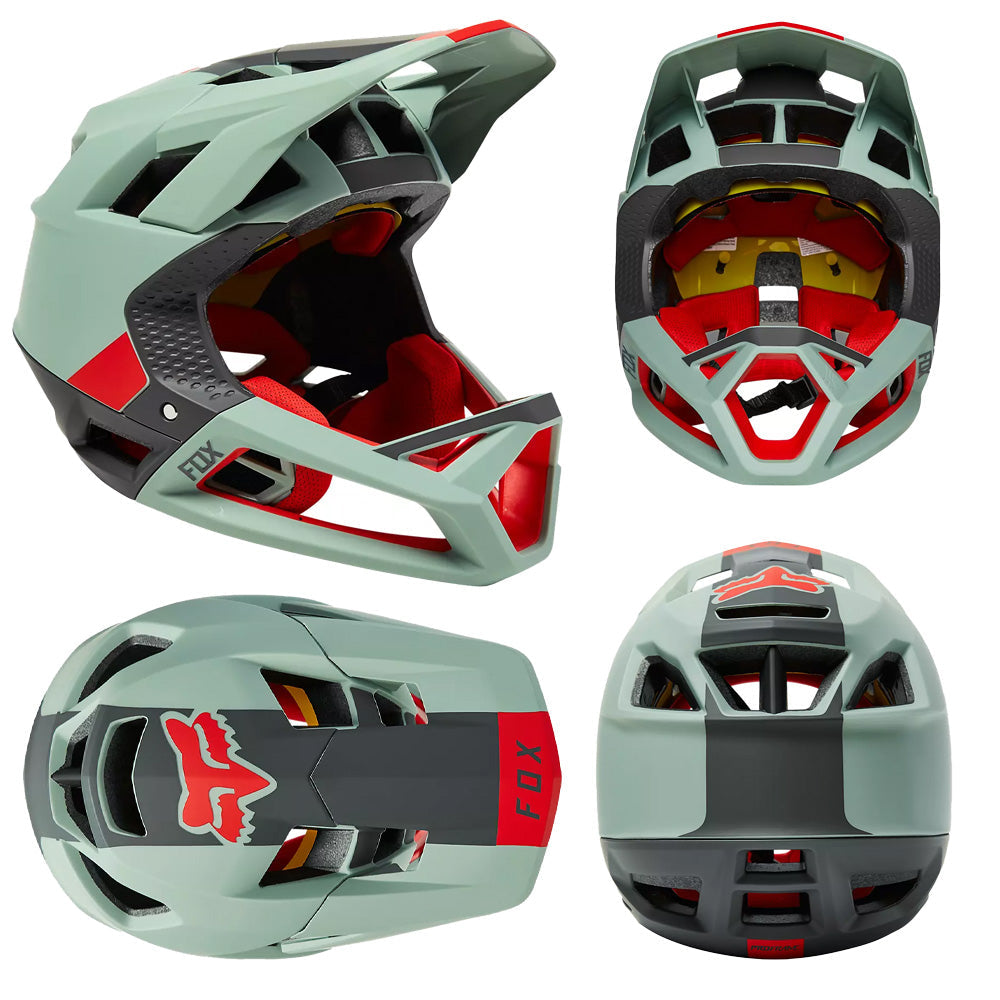 Fox Proframe MIPS Helmet - M - Blocked Eucalyptus