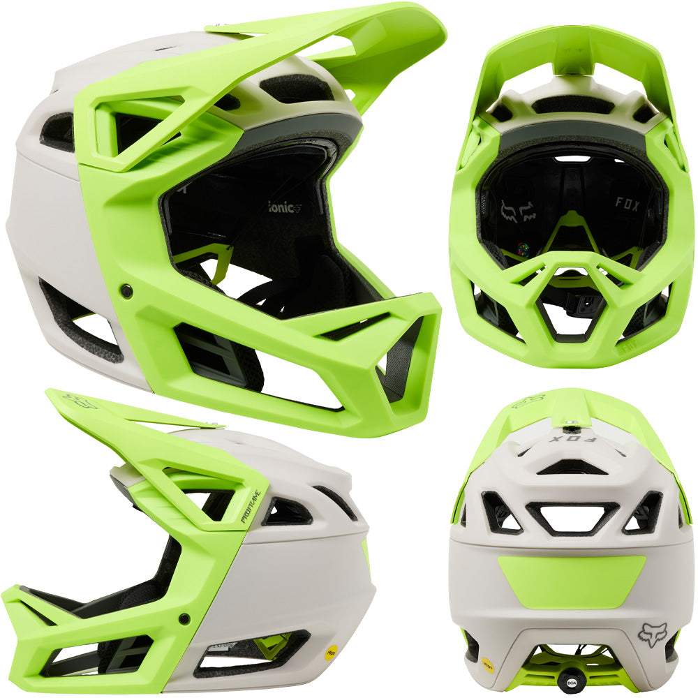 Fox Proframe RS MIPS Helmet - L - Mhdrn Vintage White