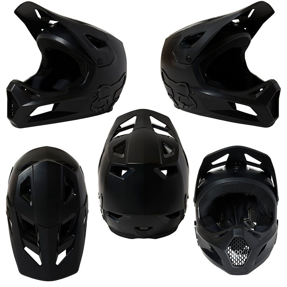 Fox Rampage MIPS Youth Helmet - Youth L - Black - Black - AS-NZS 2063-2008 Standard
