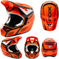 Fox Rampage Pro Carbon Helmet - L - Dvide Fluorescent Orange