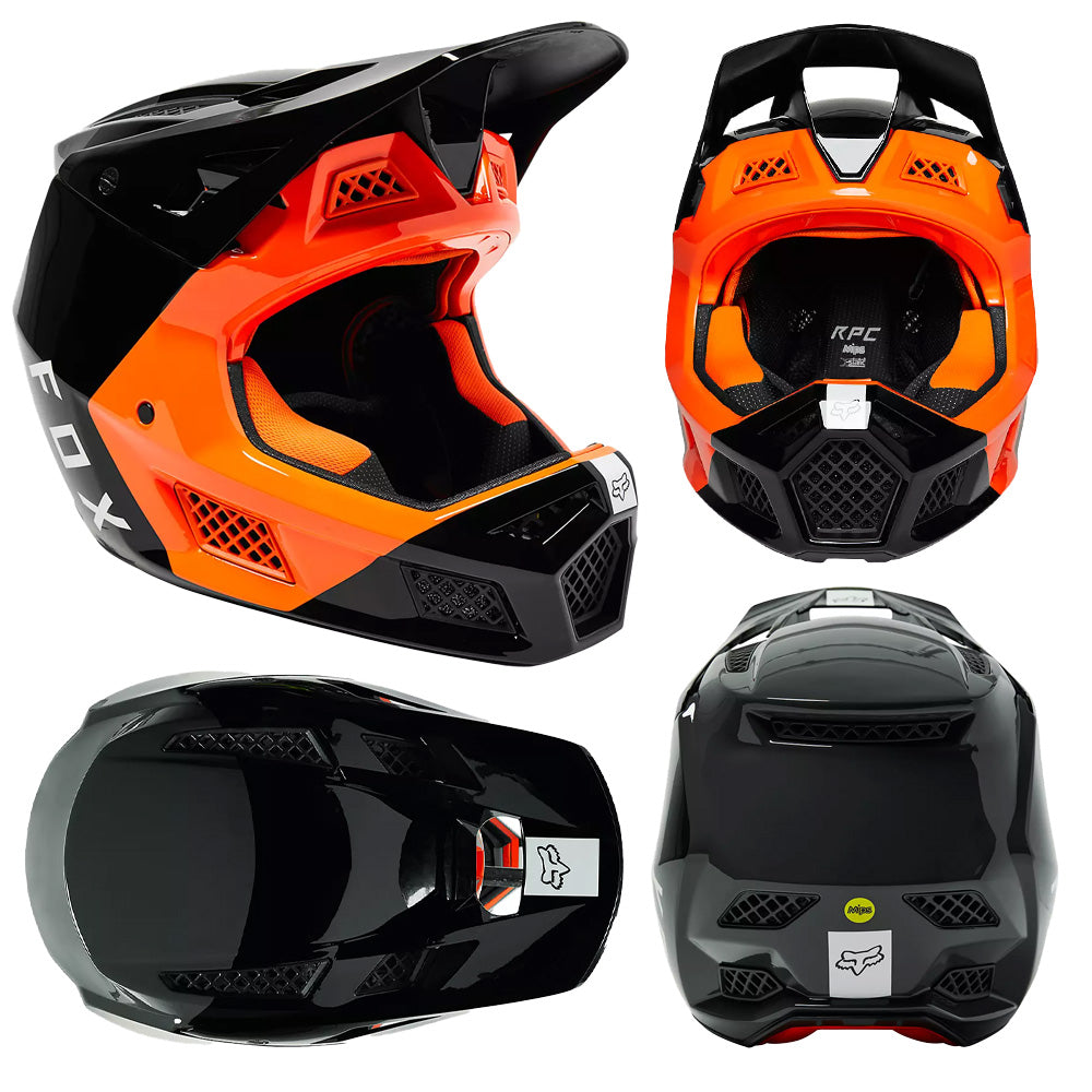Fox Rampage Pro Carbon Helmet - L - Fuel Black