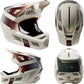 Fox Rampage Pro Carbon Helmet - L - Glnt Vintage White