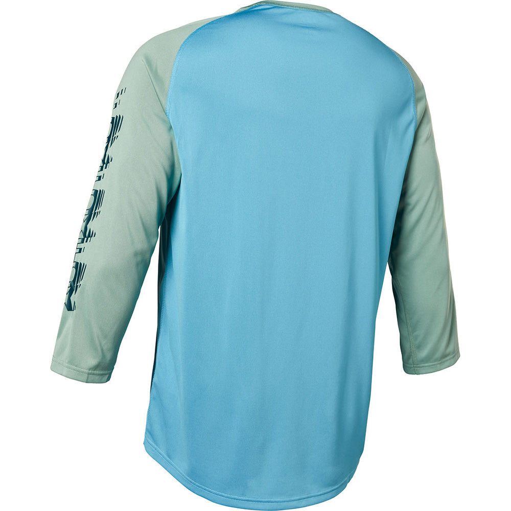 Fox Ranger 3-4 Sleeve Jersey - S - Vibe Sulphur Blue
