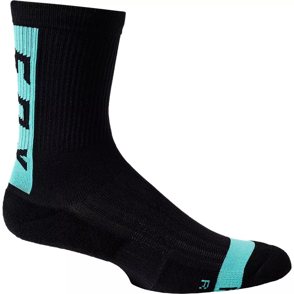 Fox Ranger 6 Inch Cushion Socks - S-M - Black