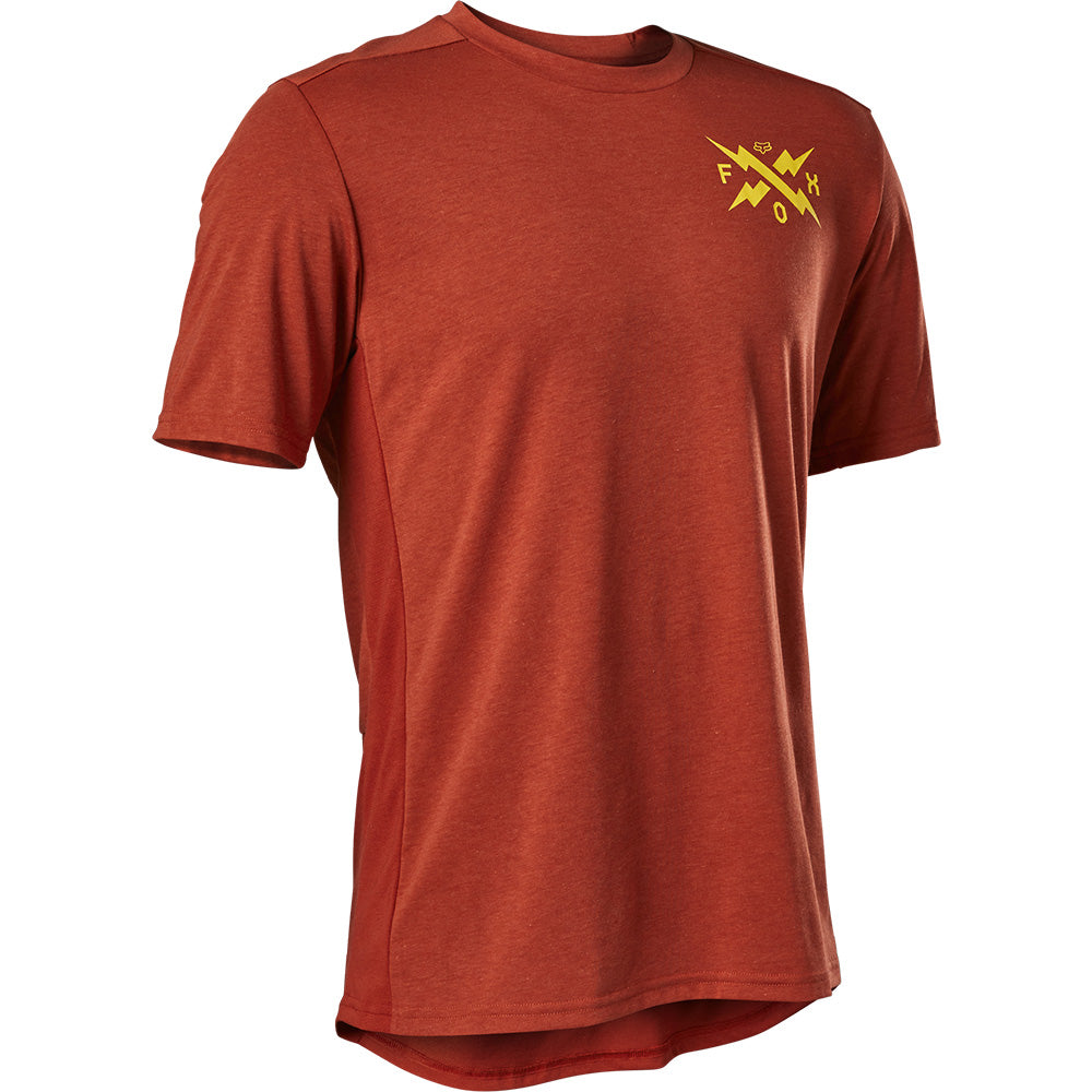 Fox Ranger Dri-Release Short Sleeve Jersey - L - Calibrated Red Clay